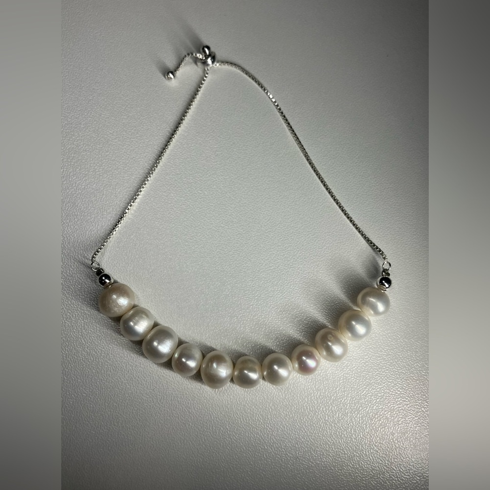 925 Sterling Silver Pearl Bracelet